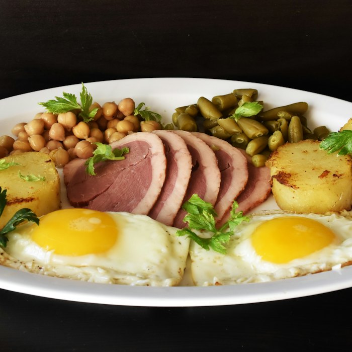 Huevos con jamón y patatas (foto ilustrativa)